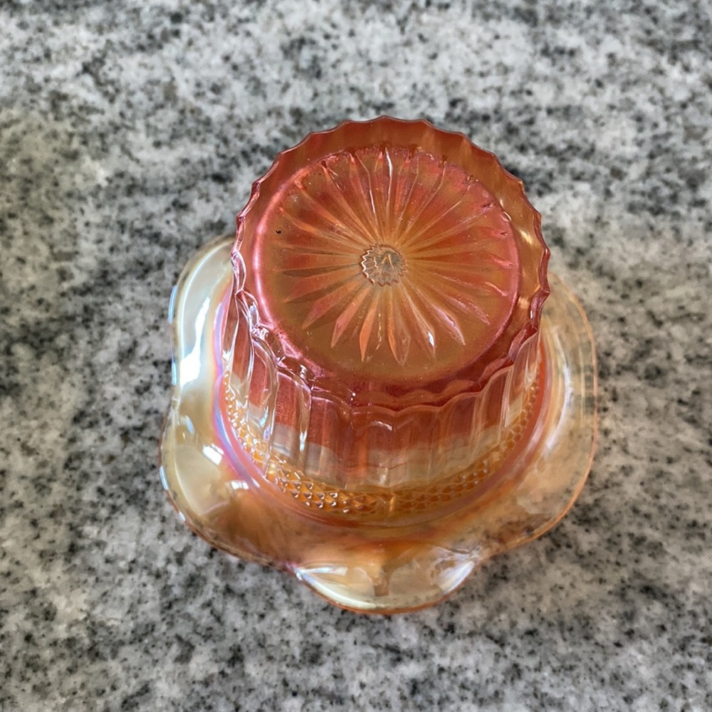Vintage Northwood Carnival Glass Marigold Hat Vase! - Picture 4 of 5